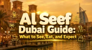 Al Seef Dubai guide shows vibrant shops, waterfront views, colorful markets, and traditional eateries to explore.